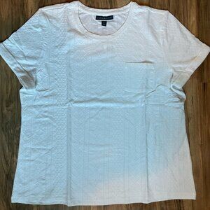 White Textured T-Shirt
